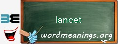 WordMeaning blackboard for lancet